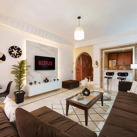 Appartement Chic Gueliz Plaza Avec Vue Marrakesh Exterior photo