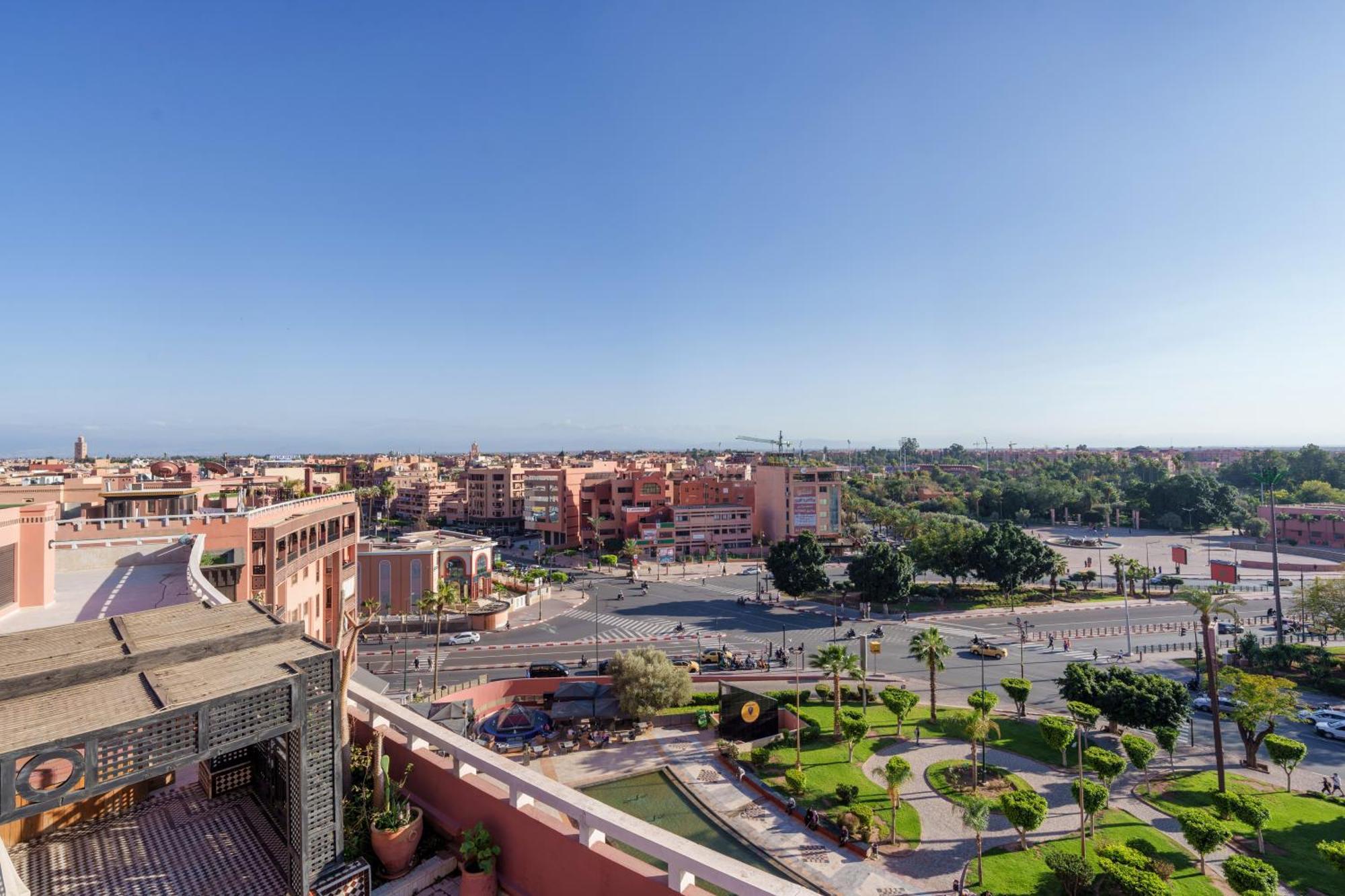 Appartement Chic Gueliz Plaza Avec Vue Marrakesh Exterior photo