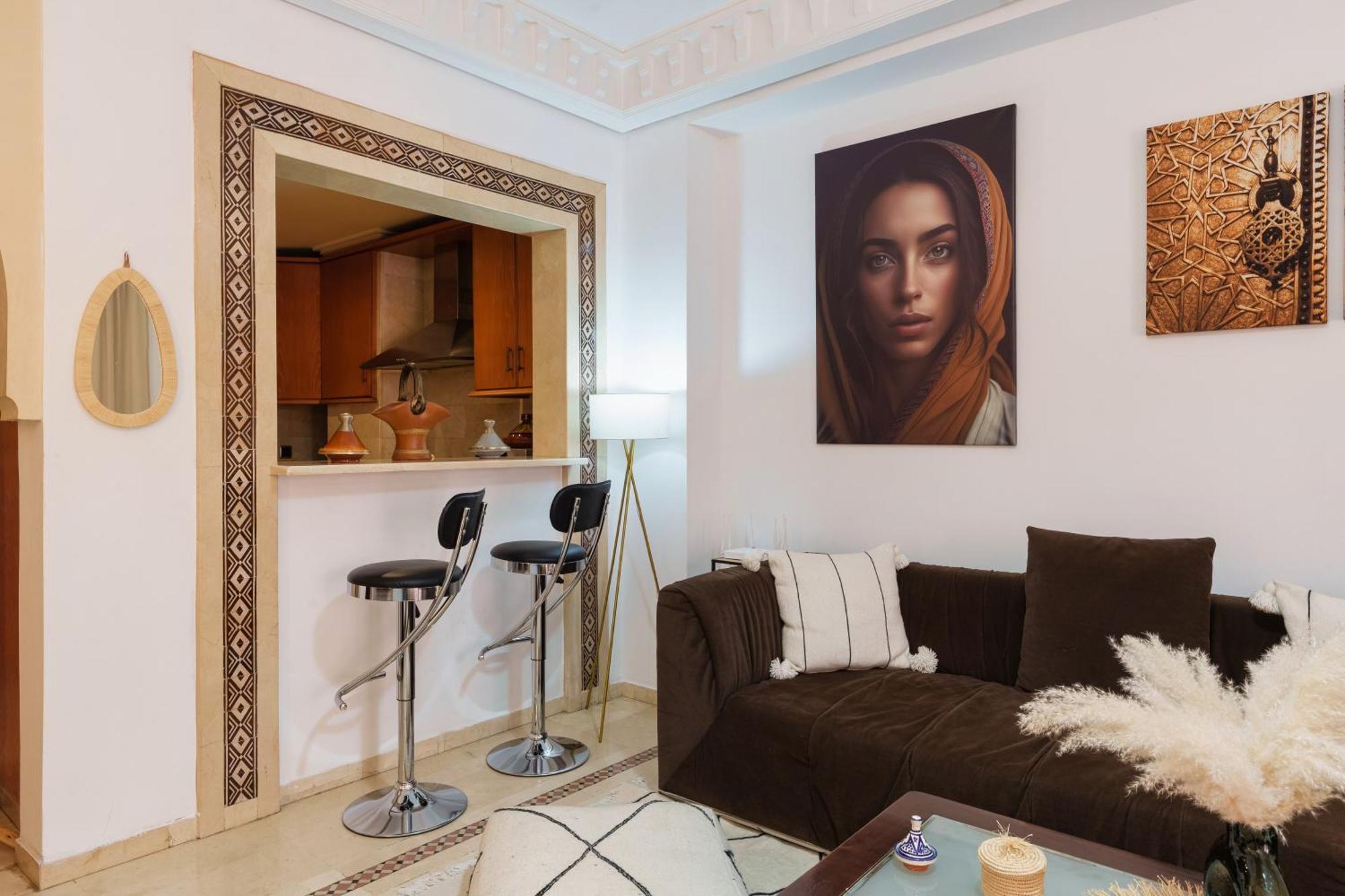 Appartement Chic Gueliz Plaza Avec Vue Marrakesh Exterior photo